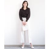 [名品シリーズ]ストレッチワイドパンツ/洗える | OFUON | 詳細画像12 