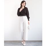 [名品シリーズ]ストレッチワイドパンツ/洗える | OFUON | 詳細画像13 