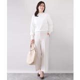 [名品シリーズ]ストレッチワイドパンツ/洗える | OFUON | 詳細画像3 