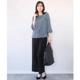 [名品シリーズ]ストレッチワイドパンツ/洗える | OFUON | 詳細画像43 