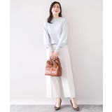 [名品シリーズ]ストレッチワイドパンツ/洗える | OFUON | 詳細画像51 