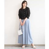 ストレッチ2タックワイドパンツ UVカット 接触冷感 | OFUON | 詳細画像12