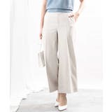 [名品シリーズ]ストレッチワイドパンツ/洗える/WEB限定サイズ | OFUON | 詳細画像1 