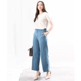 [名品シリーズ]ストレッチワイドパンツ/洗える/WEB限定サイズ | OFUON | 詳細画像20 