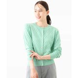 ダイヤ柄ニットカーディガン/洗える/WEB限定サイズあり | OFUON | 詳細画像10 