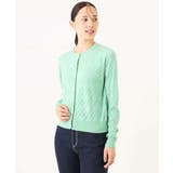 ダイヤ柄ニットカーディガン/洗える/WEB限定サイズあり | OFUON | 詳細画像21 