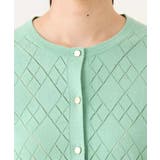 ダイヤ柄ニットカーディガン/洗える/WEB限定サイズあり | OFUON | 詳細画像24 