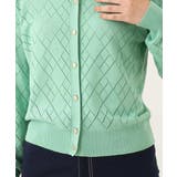 ダイヤ柄ニットカーディガン/洗える/WEB限定サイズあり | OFUON | 詳細画像26 