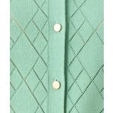 ダイヤ柄ニットカーディガン/洗える/WEB限定サイズあり | OFUON | 詳細画像27 