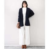 ソフト起毛ニットカーディガン/洗える/WEB限定サイズあり | OFUON | 詳細画像14 