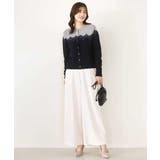 スカラップレース配色ニットカーディガン/洗える/WEB限定サイズあり | OFUON | 詳細画像11