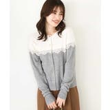 スカラップレース配色ニットカーディガン/洗える/WEB限定サイズあり | OFUON | 詳細画像12