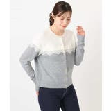 スカラップレース配色ニットカーディガン/洗える/WEB限定サイズあり | OFUON | 詳細画像19