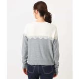 スカラップレース配色ニットカーディガン/洗える/WEB限定サイズあり | OFUON | 詳細画像21
