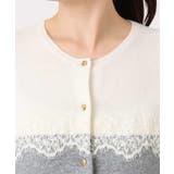 スカラップレース配色ニットカーディガン/洗える/WEB限定サイズあり | OFUON | 詳細画像22