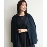 ネイビー | Vネックニットカーディガン/洗える/WEB限定サイズあり | OFUON