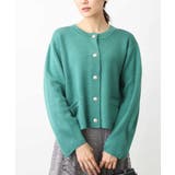 グリーン | ニットカーディガン/洗える | OFUON