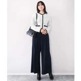 ラメ入りツイードニットジャケット/洗える/WEB限定サイズあり | OFUON | 詳細画像12 