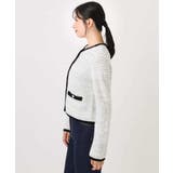 ラメ入りツイードニットジャケット/洗える/WEB限定サイズあり | OFUON | 詳細画像19 