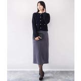 ラメ入りツイードニットジャケット/洗える/WEB限定サイズあり | OFUON | 詳細画像2 