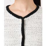 ラメ入りツイードニットジャケット/洗える/WEB限定サイズあり | OFUON | 詳細画像21 