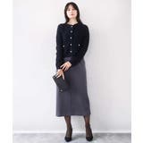 ラメ入りツイードニットジャケット/洗える/WEB限定サイズあり | OFUON | 詳細画像3 