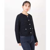 ラメ入りツイードニットジャケット/洗える/WEB限定サイズあり | OFUON | 詳細画像30 