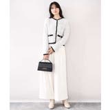 ラメ入りツイードニットジャケット/洗える/WEB限定サイズあり | OFUON | 詳細画像8 