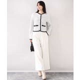 ラメ入りツイードニットジャケット/洗える/WEB限定サイズあり | OFUON | 詳細画像9 