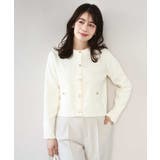 アイボリー | ジャケットライクニットカーディガン/洗える/WEB限定 | OFUON