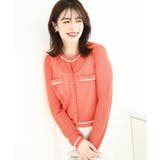 メッシュ柄ニットカーディガン/WEB限定サイズあり | OFUON | 詳細画像16