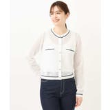メッシュ柄ニットカーディガン/WEB限定サイズあり | OFUON | 詳細画像35