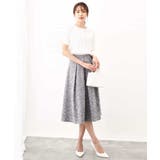 パール調釦デザイン五分袖ニットカーディガン/洗える | OFUON | 詳細画像12 