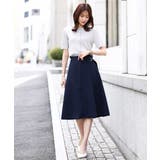 パール調釦デザイン五分袖ニットカーディガン/洗える | OFUON | 詳細画像20 