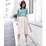 パール調釦デザイン五分袖ニットカーディガン/洗える | OFUON | 詳細画像5 