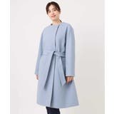 ウール混ノーカラーコート/WEB限定サイズあり | OFUON | 詳細画像12 