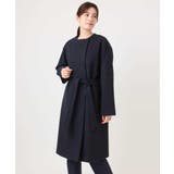 ウール混ノーカラーコート/WEB限定サイズあり | OFUON | 詳細画像23 