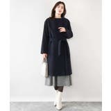 ウール混ノーカラーコート/WEB限定サイズあり | OFUON | 詳細画像3 