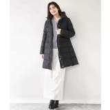 ベルト付きスムースタフタロングダウン/WEB限定サイズあり | OFUON | 詳細画像6 