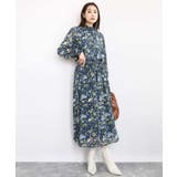 クラシックフラワープリント シフォンブラウス/洗える | MK MICHEL KLEIN | 詳細画像12