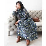 クラシックフラワープリント シフォンブラウス/洗える | MK MICHEL KLEIN | 詳細画像14