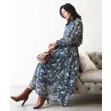 クラシックフラワープリント シフォンブラウス/洗える | MK MICHEL KLEIN | 詳細画像16