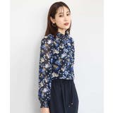 クラシックフラワープリント シフォンブラウス/洗える | MK MICHEL KLEIN | 詳細画像2