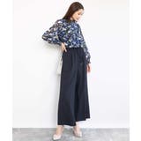 クラシックフラワープリント シフォンブラウス/洗える | MK MICHEL KLEIN | 詳細画像5