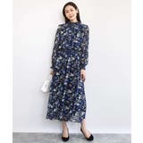 クラシックフラワープリント シフォンブラウス/洗える | MK MICHEL KLEIN | 詳細画像6