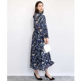 クラシックフラワープリント シフォンブラウス/洗える | MK MICHEL KLEIN | 詳細画像7