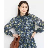 クラシックフラワープリント シフォンブラウス/洗える | MK MICHEL KLEIN | 詳細画像9