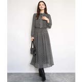 チェック柄ボウタイシフォンブラウス/洗える | MK MICHEL KLEIN | 詳細画像14