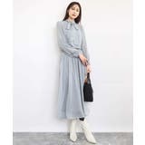 チェック柄ボウタイシフォンブラウス/洗える | MK MICHEL KLEIN | 詳細画像18