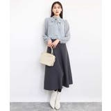 チェック柄ボウタイシフォンブラウス/洗える | MK MICHEL KLEIN | 詳細画像20